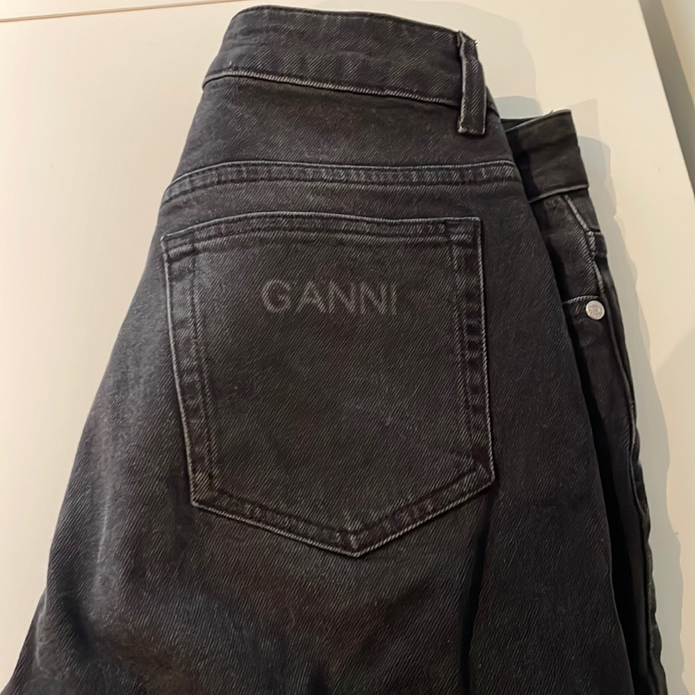 Ganni Womens Comfort Stretch High Waist Straight Leg Jeans 29